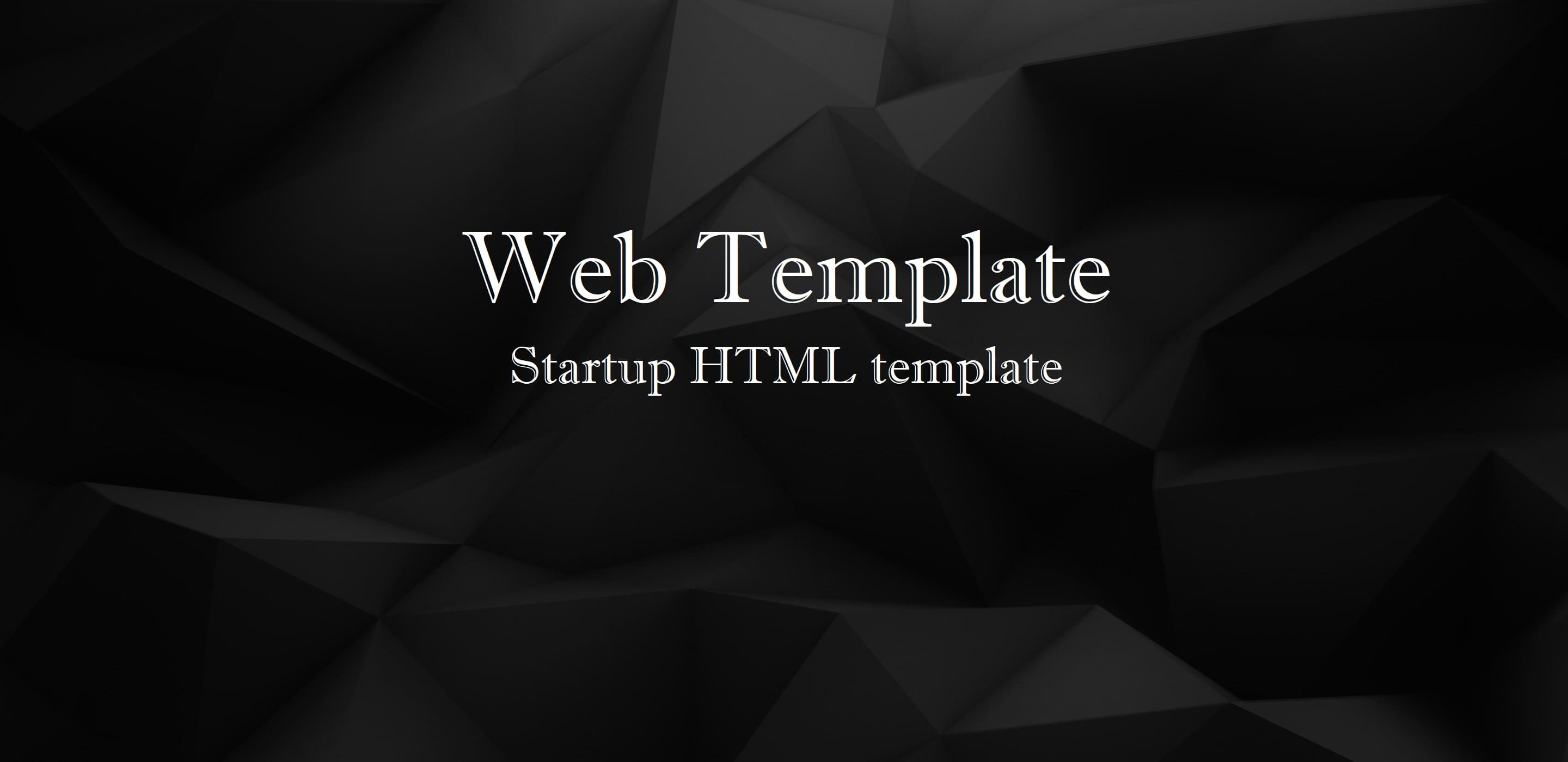 Startup HTML template